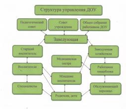 Органы управления и структурные подразделения МДОУ "ДС №16"